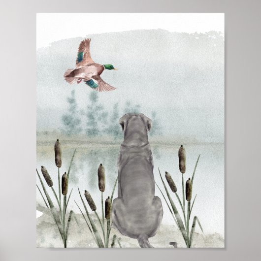 Duck Hunting Nursery Wall Art Poster (Voorkant)