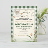 Duck Hunting Pak je Pistool Wild Fun Boy Verjaarda Kaart (Staand voorkant)