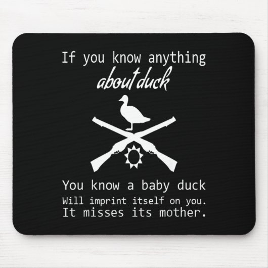 Duck Hunting Quote - Funny Hunter Gift Cute Hunt G Muismat (Voorkant)