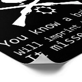 Duck Hunting Quote - Funny Hunter Gift Cute Hunt G Poster (Hoek)