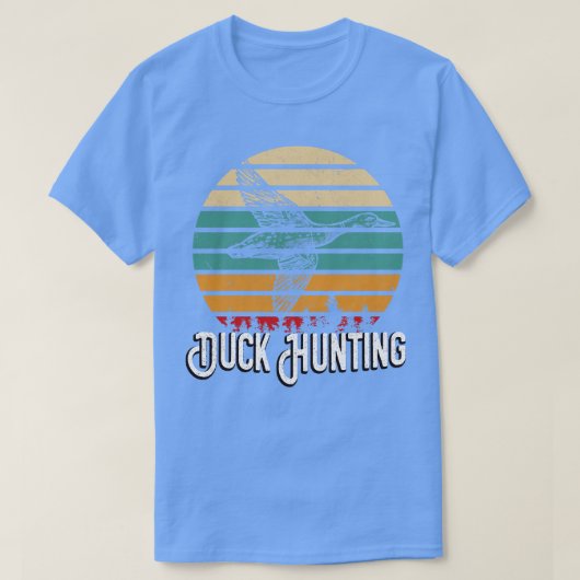 Duck Hunting Retro Vogeljager T-shirt (Design voorkant)