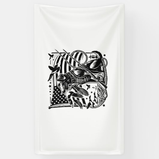 Duck Hunting Spandoek (Verticaal)