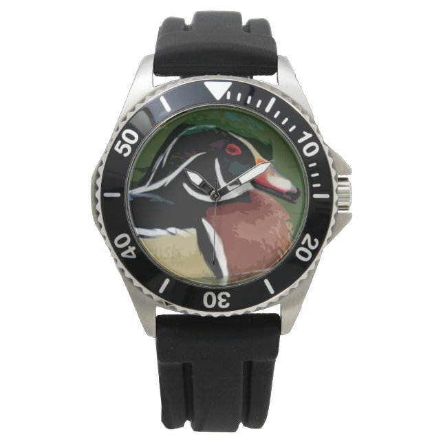 Duck Hunting Watch, Wood Duck Horloge (Voorkant)