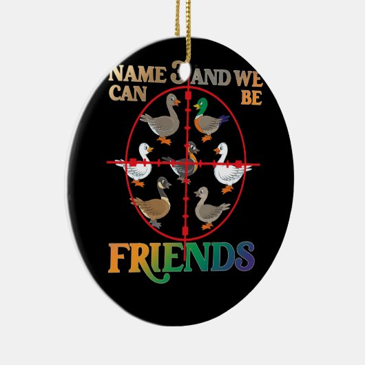 Duck Hunting Waterfowl Hunters Different Duck Spec Keramisch Ornament (Rechts)