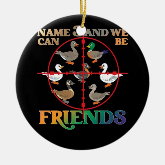 Duck Hunting Waterfowl Hunters Different Duck Spec Keramisch Ornament (Voorkant)