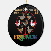 Duck Hunting Waterfowl Hunters Different Duck Spec Keramisch Ornament (Links)