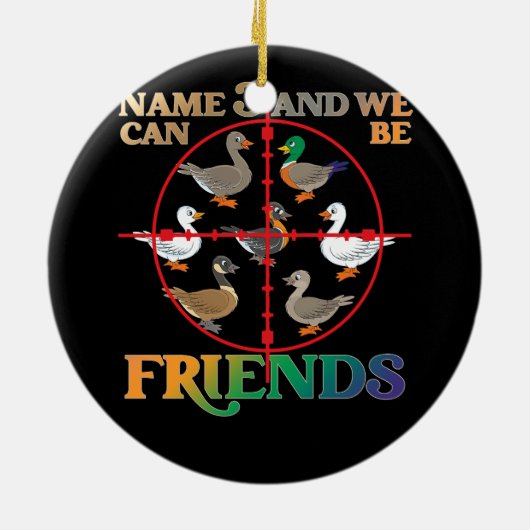 Duck Hunting Waterfowl Hunters Different Duck Spec Keramisch Ornament (Achterkant)