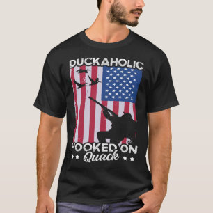 Duck Hunting Watervogel Jacht Duckaholic Quack 3 T-shirt