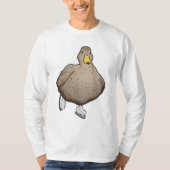 Duck Ice skating Ice schaatsen T-shirt (Voorkant)