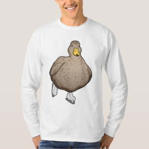 Duck Ice skating Ice schaatsen T-shirt