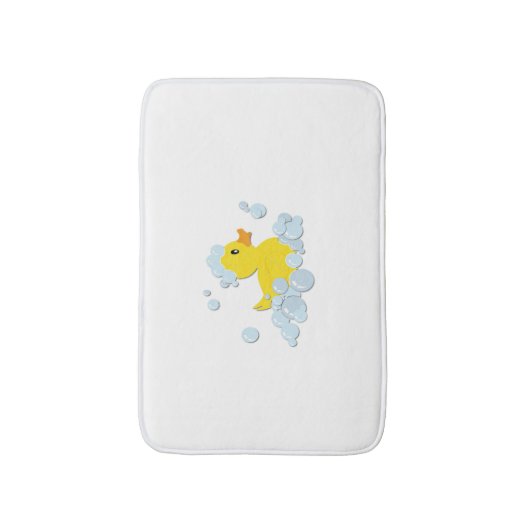 Duck in Blue Bubbles Badmat (Voorkant Verticaal)