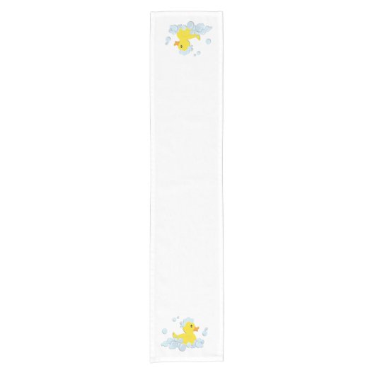 Duck in Bubbles Korte Tafelloper (Voorkant)