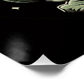 Duck in de ruimte Glossy Poster (Hoek)