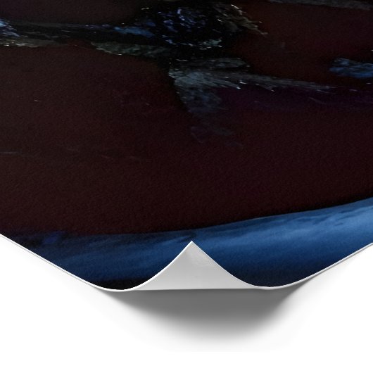 Duck in de sneeuwberg | AI Art Poster (Hoek)