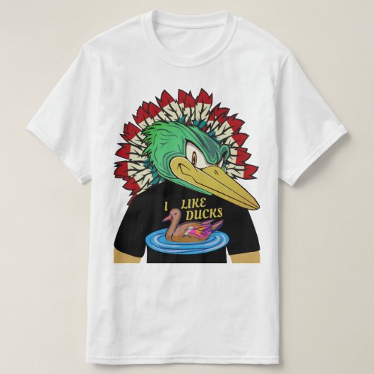 Duck in een Duck T-Shirt (Design voorkant)