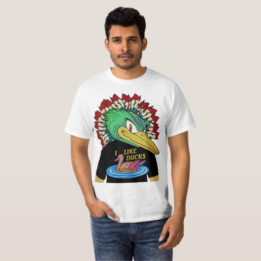 Duck in een Duck T-Shirt (Voorkant volledig)