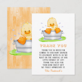 Duck in een Tub Baby shower Bedankt