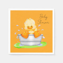 Duck in een Tub-Baby shower Servet