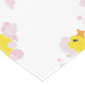 Duck in Pink Bubbles Tafelkleed (Gekanteld)