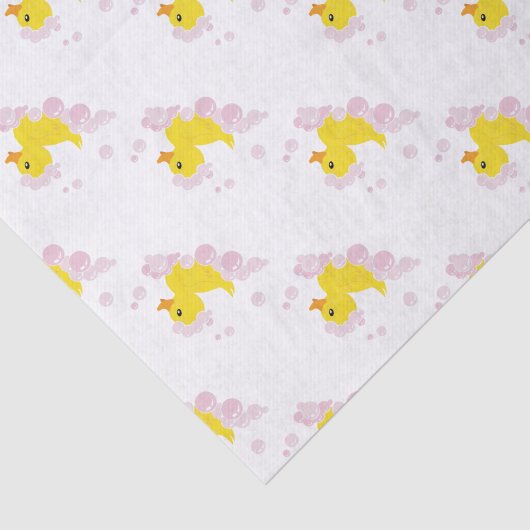 Duck in Pink Bubbles Tissuepapier (Detail)