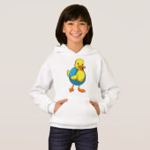 Duck in Swimming met Swim ring (Voorkant volledig)