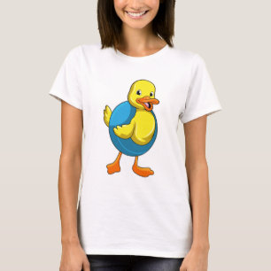 Duck in Swimming met Swim ring T-shirt