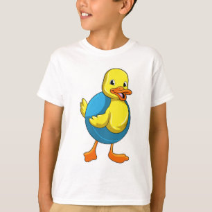 Duck in Swimming met Swim ring T-shirt