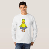 Duck in Swimming met Swim ring T-shirt (Voorkant volledig)