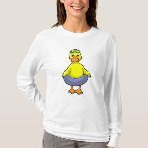 Duck in Swimming met Swim ring T-shirt