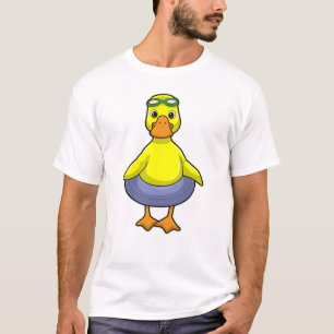 Duck in Swimming met Swim ring T-shirt