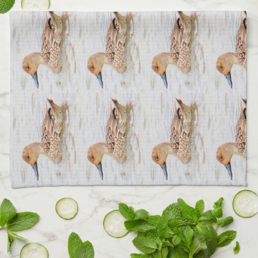 Duck in Water   Theedoek (Gevouwen)