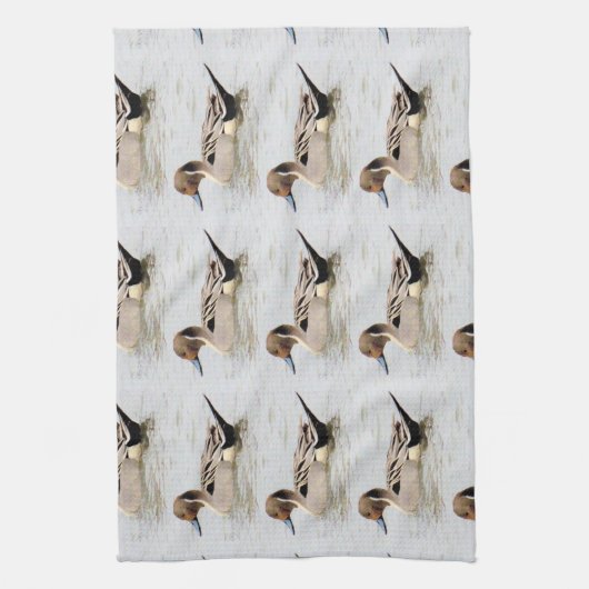 Duck in    WaterKitchen Towel Theedoek (Verticaal)