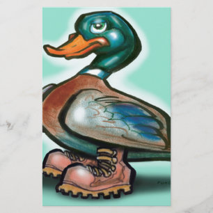Duck in Work Boots Briefpapier