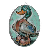 Duck in Work Boots Dartbord (Voorkant Links)