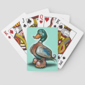 Duck in Work Boots Speelkaarten (Achterkant)