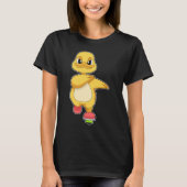 Duck Inline skating Inline skates Sports T-shirt (Voorkant)