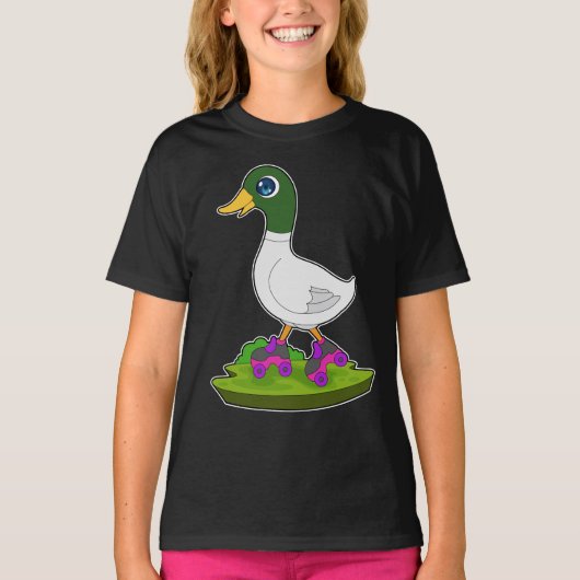 Duck Inline skating Roller schaatsen T-shirt (Voorkant)