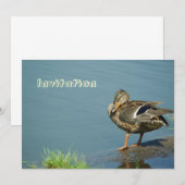 Duck Invitation Kaart (Voorkant / Achterkant)