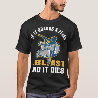 Duck jaagt op een vrouw kan niet doodsbang zijn t-shirt