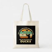 Duck-jacht ja grappig: heb een pensioenplan-retour tote bag (Achterkant)