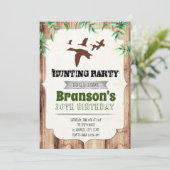 Duck-jacht op verjaardagsdagsdagsuitnodiging kaart (Staand voorkant)