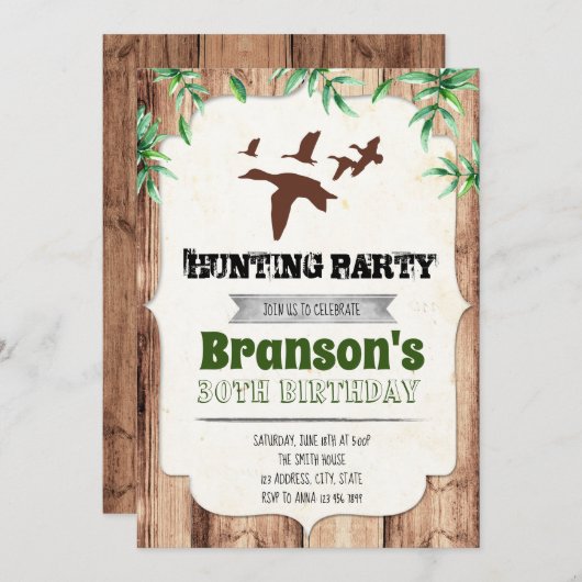 Duck-jacht op verjaardagsdagsdagsuitnodiging kaart (Voorkant / Achterkant)