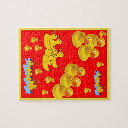 Duck Jigzaag Puzzle Legpuzzel (Horizontaal)