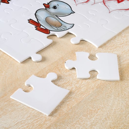 Duck Jigzaag Puzzle Legpuzzel (Zijkant)