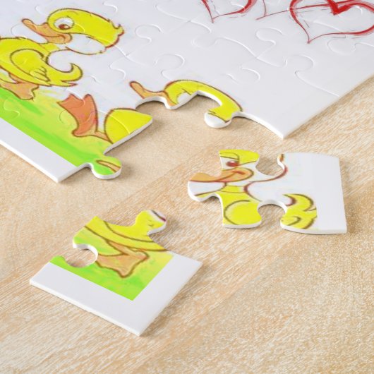Duck Jigzaag Puzzle Legpuzzel (Zijkant)
