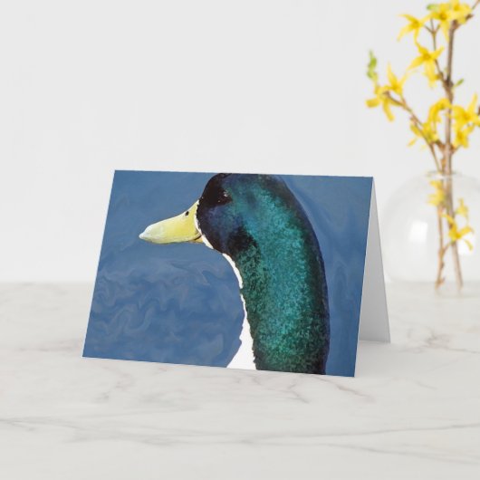 Duck Kaart (Gele Bloem)