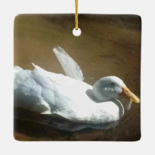 Duck Keramisch Ornament (Achterkant)
