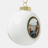Duck Keramische Bal Ornament (Links)