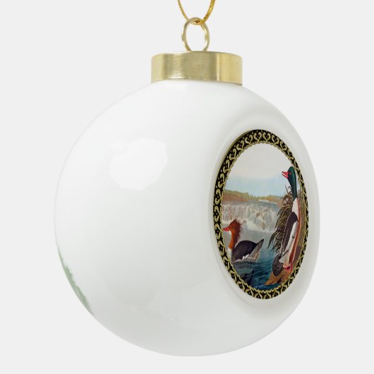 Duck Keramische Bal Ornament (Links)