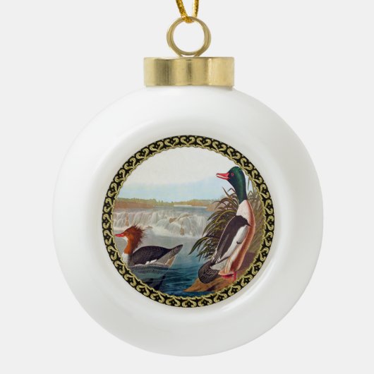 Duck Keramische Bal Ornament (Voorkant)